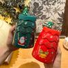High-value Christmas Tree Straw Water Cup for Boys and Girls, Christmas Gift, Cute Ceramic Mug with Lid, Souvenir