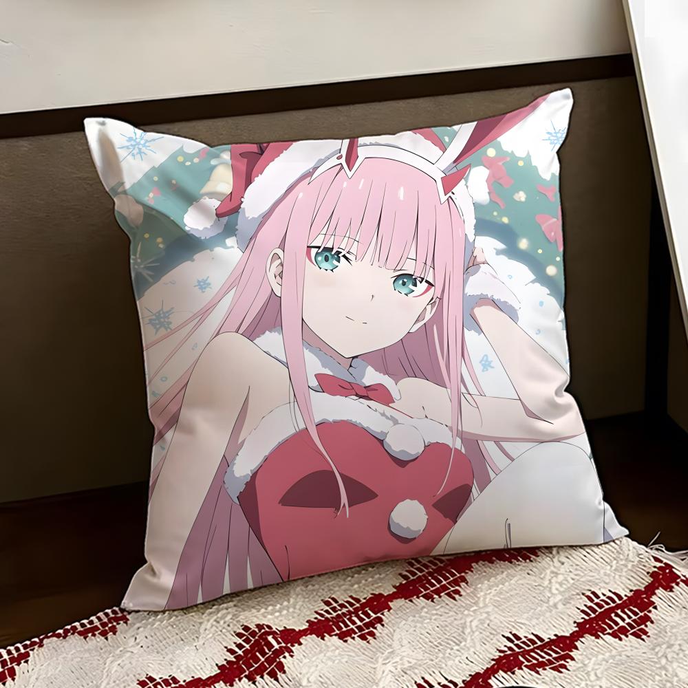 DDARLING in the FFRANXX Аниме Наволочка Двусторонняя Мягкая Прочная Наволочка для Подушки Дом Автомобиль Многоцелевое Использование для Ежедневного Комфорта