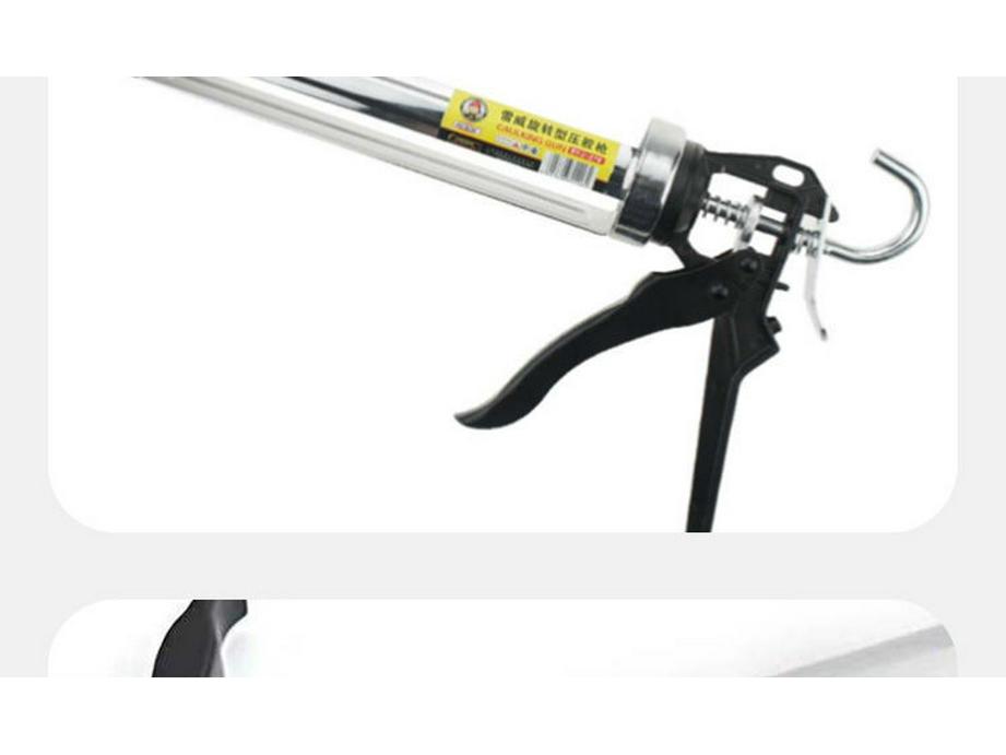 995 Универсальный алюминиевый и нержавеющий пистолет для структурного клея - Экономящий силы инструмент для герметизации мягких туб и клея для стекла