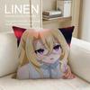 Playing Death Games to Put Food on the Table Cushion Cover Linen Decorative PillowcaseBreathable Washable Sofa Cushion Cover