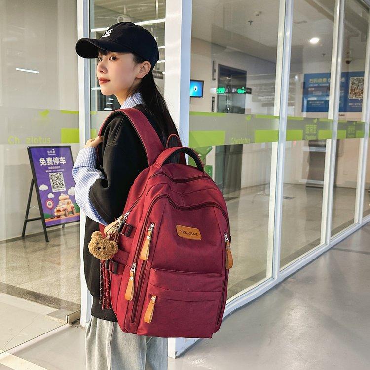 Schoolbag1011 new fifth and sixth grade junior high school high school college student schoolbag large capacity simple versatile computer travel 