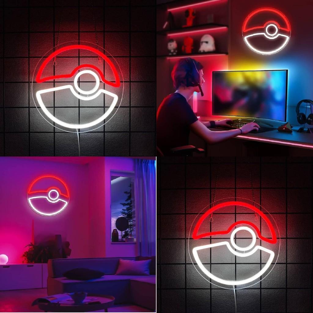 Neon Style Led Night Light With Multicolor Effects For Teen Boys Room Decoration