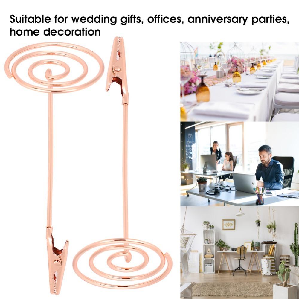 10Pcs Stable Base Crocodile Mouth Card Holder Wedding Place Card Holder Wedding Table Decoration