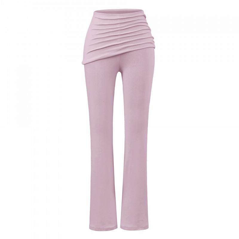Pure Desire Style Sexy Slim Fit 2-Piece Set Long Sleeve T-Shirt Flare Pants / Midi Skirt Women