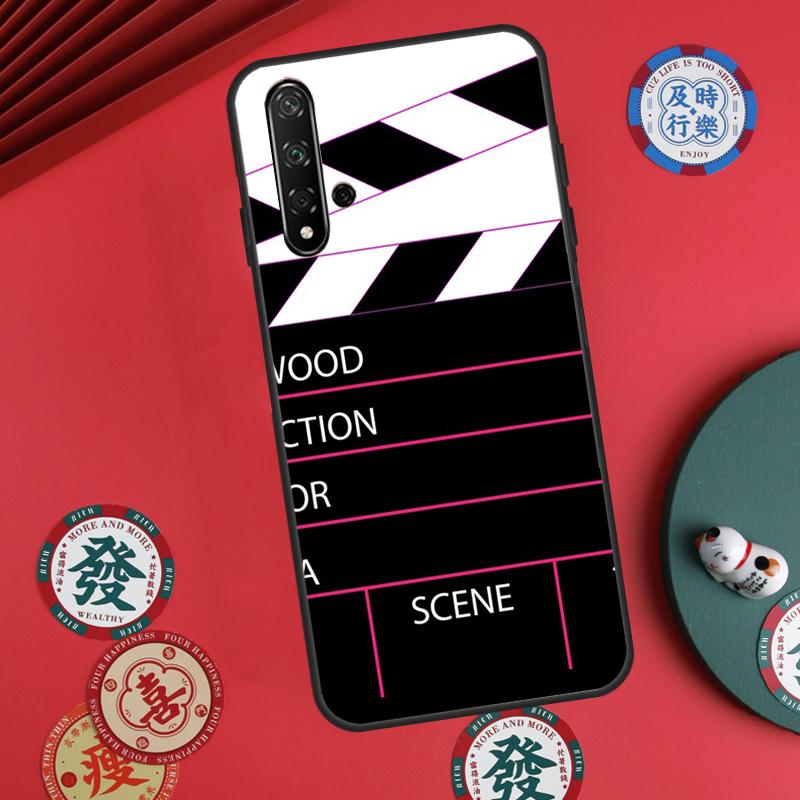Clapper Board For Huawei Nova Y73 Y72 Y61 Y91 Y90 Y70 Y60 12s 12i 11i 8i 9 10 SE P60 Pro P30 P40 Lite Case