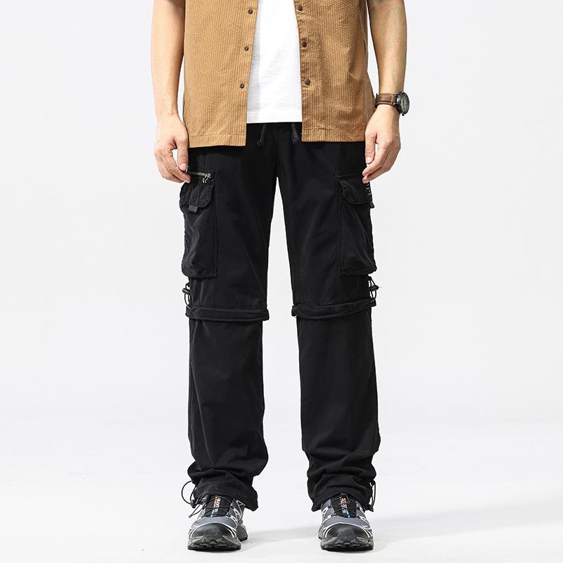 Summer New Overalls Retro Casual Loose Multi-pocket Men's Trousers Trendy Brand Men's High-end Pants