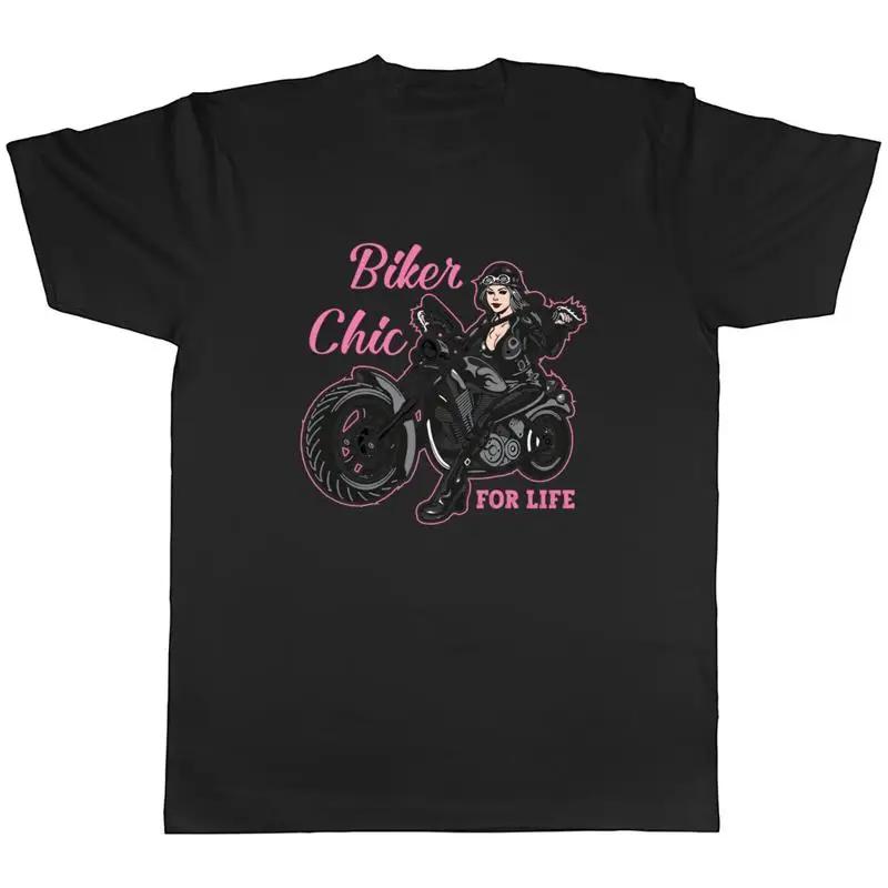 Biker Chic Tshirt Motorbike Rider Motorcycle Unisex Tee Gift