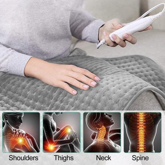 Electric Heating Pad Waterproof Keep Warm Plush Practical Winter Electric Heating Pad Thermal Therapy Blanket for Household
