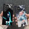 Чехол для мобильного телефона с аниме-девушкой для Samsung Galaxy S26 S25 S24 S23 S22 S21 S20 Note20 Plus FE Ultra Стеклянный Цветной Чехол