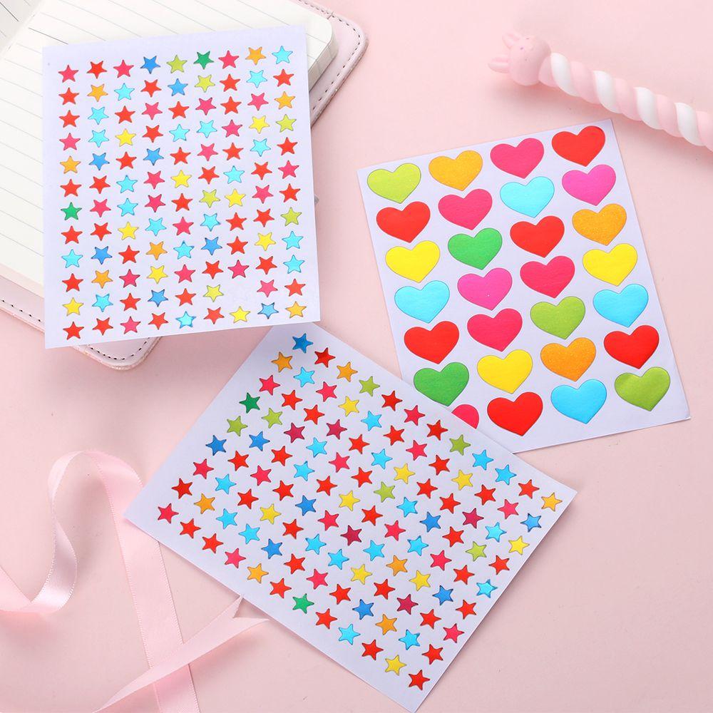 Этикетка со смайликом пятиконечная звезда декор для фотоальбома канцелярские наклейки наклейки с наградой позолота