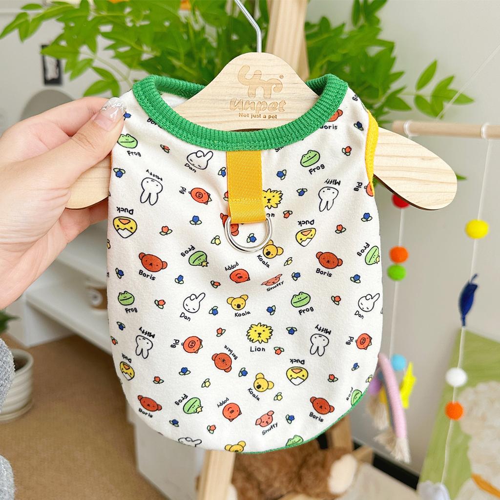 Autumn New Pet Dog and Cat Clothes Teddy Bichon Frise Poodle Small and Medium-sized Dog Vests