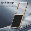 Для Samsung Galaxy Z Flip 7 Чехол Роскошная Кожа Личи Skin Покрытие Защитная Задняя Крышка Чехол Для samsung Z Flip7 Чехол для Телефона