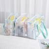 Large Capacity Pvc Transparent Handbag Cosmetic Bag Beach Tote Bag  Streetwear