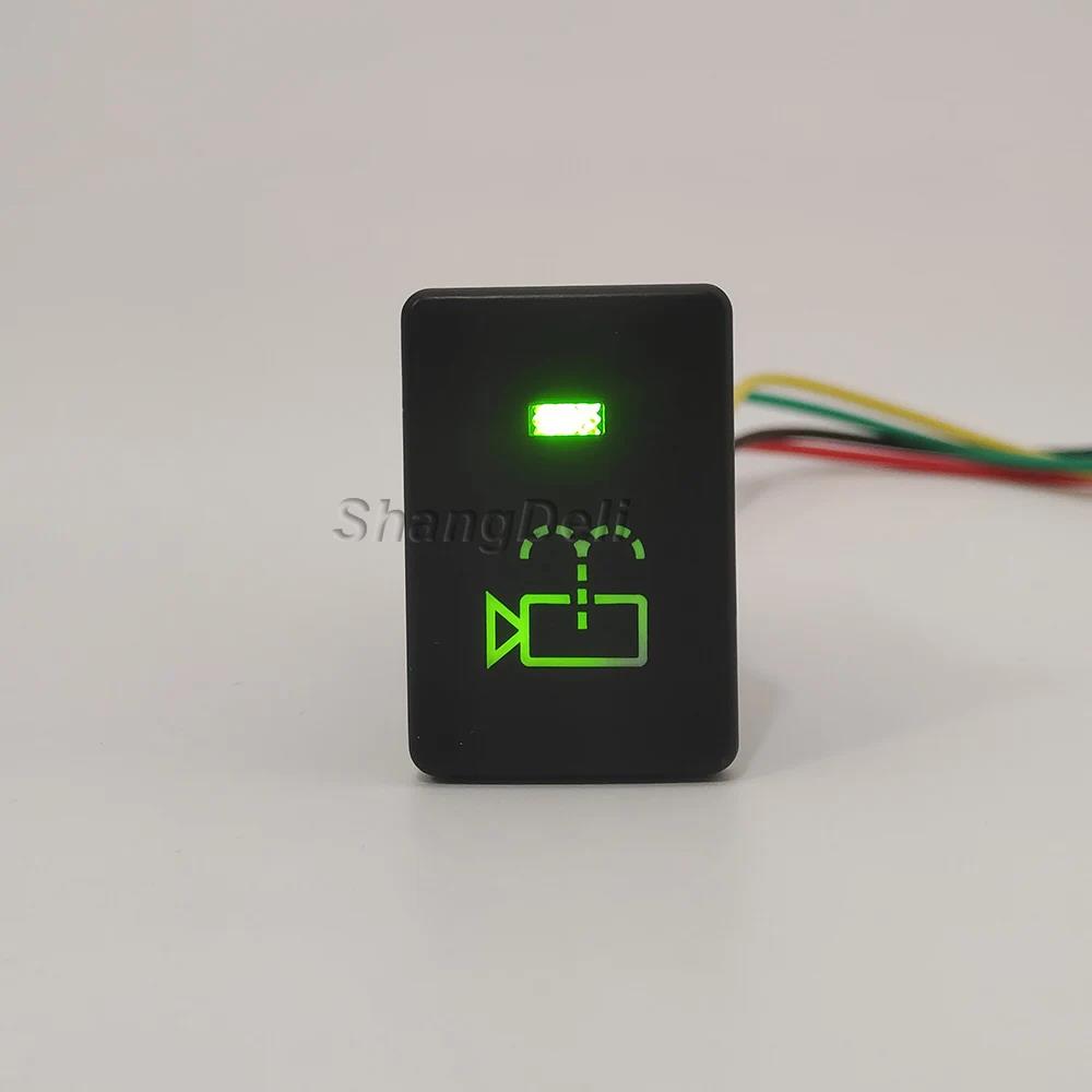 1Pc Green LED Light Camera Washer Cleaning Switch Button For Toyota Camry Prius Corolla PRADO RAV4 Vios 2010 2011 2012 2013 2014