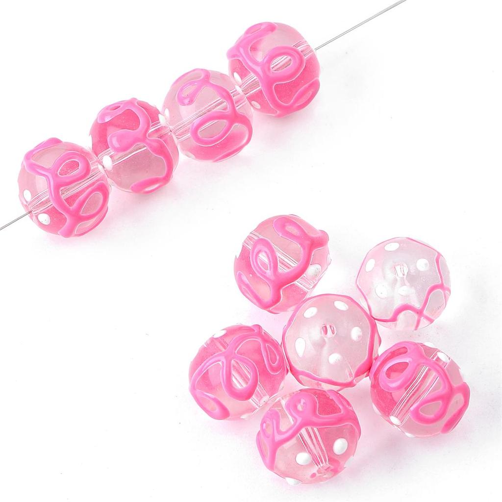 2 шт./пакет, ручная роспись, забавные цветные стеклянные бусины для DIY ожерелье, браслет, серьги, изготовление ювелирных изделий, аксессуары для рукоделия