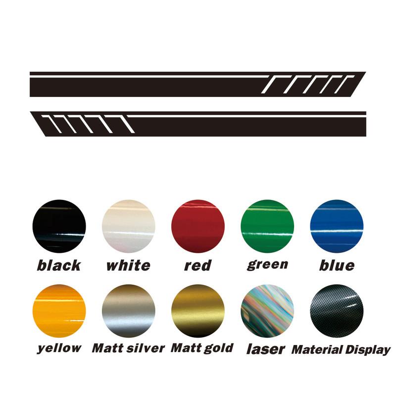Car Side Skirt Body Under Strips Decal Stickers Vinyl Door Side Stickers for Porsche Cayenne Car Styling Accessories