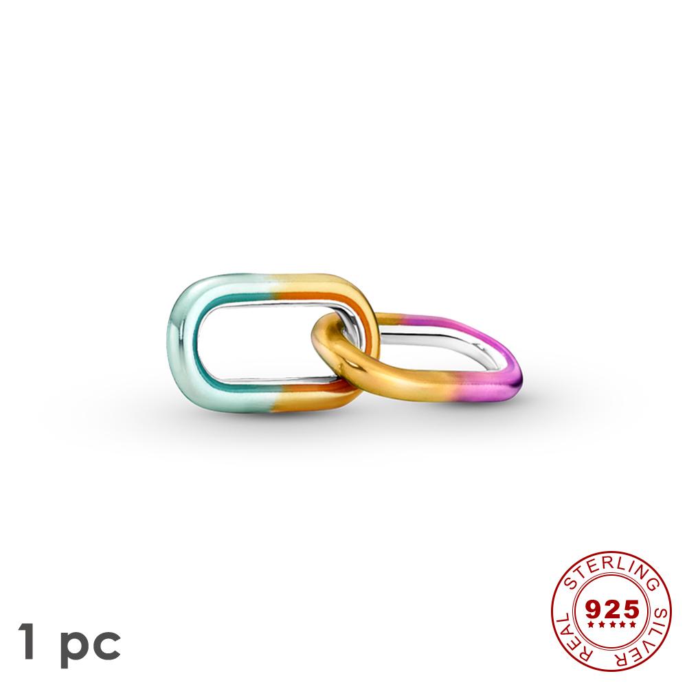 Новый настоящий S925 стерлингового серебра Me Шарм Единорог звезда обруч из бисера подходит оригинальные браслеты Me женские украшения в форме сердца для подарка