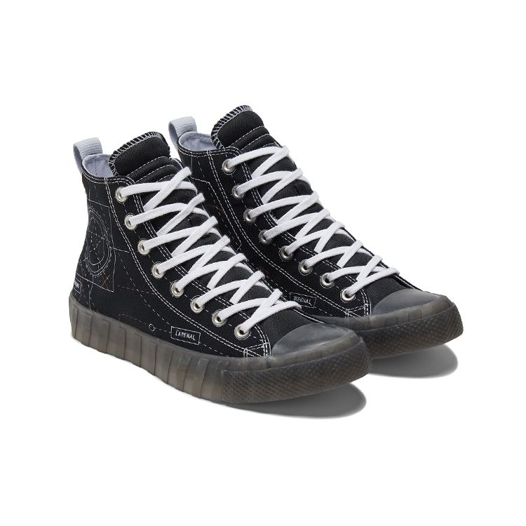 Converse Удобные Универсальные Высокие Кеды из Канваса Унисекс кеды Черные 173207C