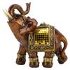 Decorative Elephant Statue Synthetic Resin Exquisite Workmanship Elephant Decor Statue for Living