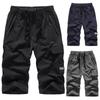 Мужские летние тонкие быстросохнущие пляжные повседневные спортивные брюки большого размера больших размеров до теленка