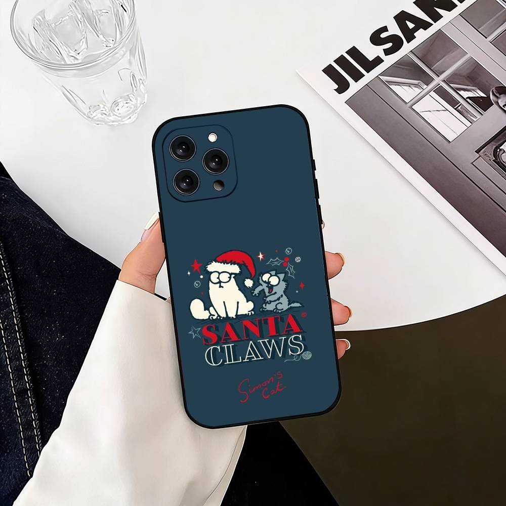 Чехол для телефона S-Simons And Cats-s Силиконовый Мягкий Для IPhone 17 16 15 14 13 12 11 X XR Plus Pro Max Plus
