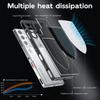Для ZTE nubia Red Magic 9 Pro 5G Shield Heat Dissipation Phone Case Жидкий силикон + задняя крышка из ПК