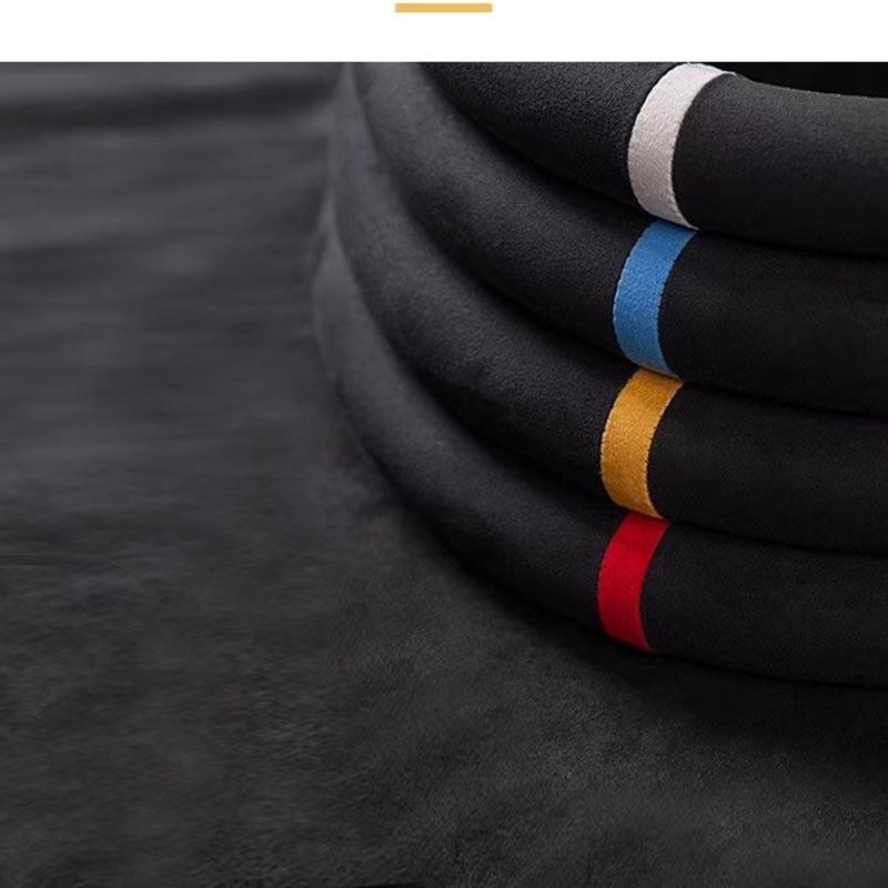 Suede Carbon Fiber Hand Sewing Car Steering Wheel Cover For Volkswagen VW Golf 5 Mk5 VW Passat B6 Jetta 5 Mk5 Tiguan 2007-2011