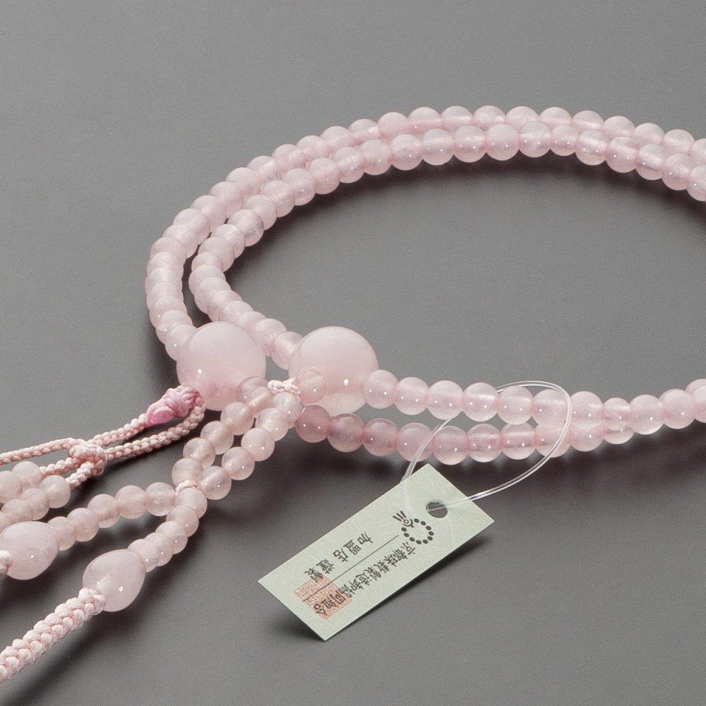 Buddhist altar shop Takita Shoten Mala Beads Nichiren Sect Authentic Rosary Red Crystal Pure Silk Hanabon Tenbo Kyoto Main Lotus Formal Rosary by