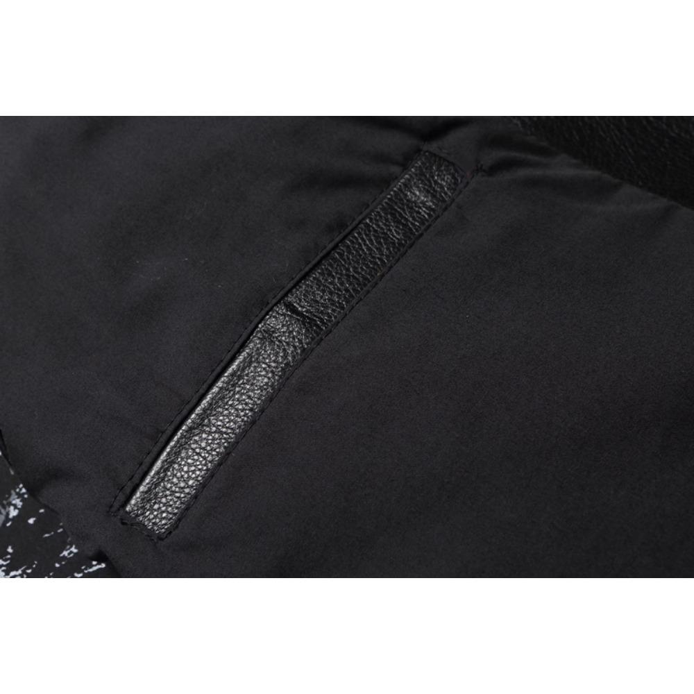 Chinese Size Real Cowhide Coat Genuine Leather Clothes Men's Motorcycle Skull Motorcycle Riding Jacket Autumn