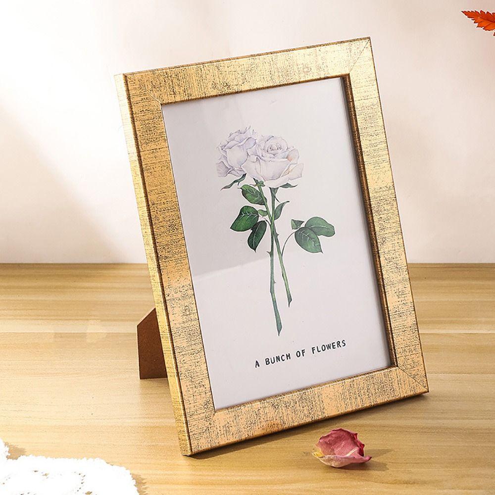 Multi-sizes Photo Frame Wood Photo Stand Creative Picture Display Frame Office