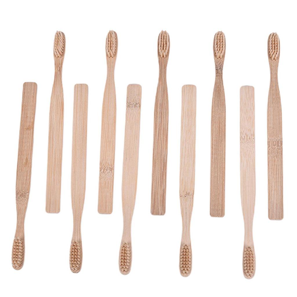 10шт/Здоровье полости рта низкоуглеродистая бамбуковая угольная зубная щетка для защиты окружающей среды