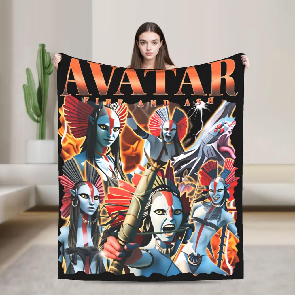 Avatar Fire and Ash Blanket Quality Warm Soft Throw Blanket Winter Boy Girl Outdoor Fashion Bedspread