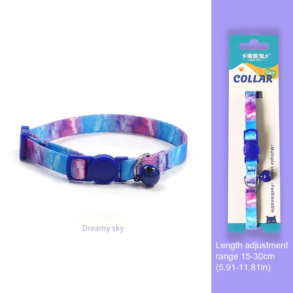 Cat Weaving 15-30cm Necklace Collar with Bell Anti-Suffocation Comfortable Safe Buckle Pet Decoration Accessory