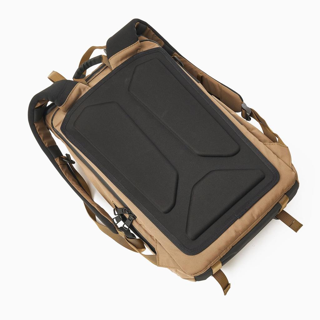 ASSOB Waterproof Cordura 305D Round Zip Backpack, Khaki (ASV-141612-KH)