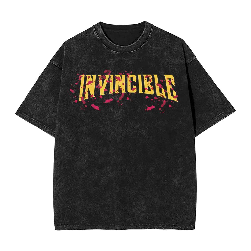 invincible comic T Shirt Beach Vintage T Shirts Cotton Fashion Tshirt For Mens Short-Sleeved Design Tees