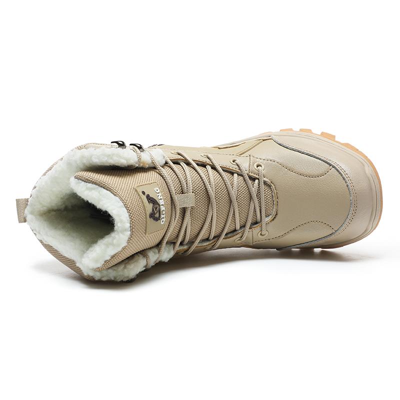 Зимние мужские уличные плюшевые ботинки, походная обувь, повседневная хлопковая обувь, размеры 39–46