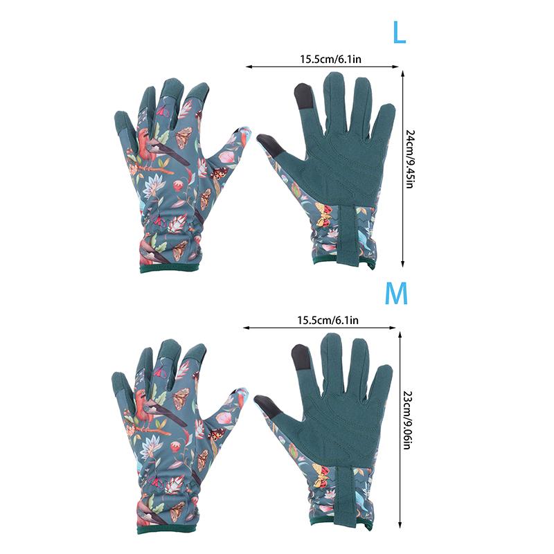Садовые перчатки для женщин, дышащие кожаные садовые перчатки с захватом, устойчивые к проколам и колючкам, рабочие перчатки