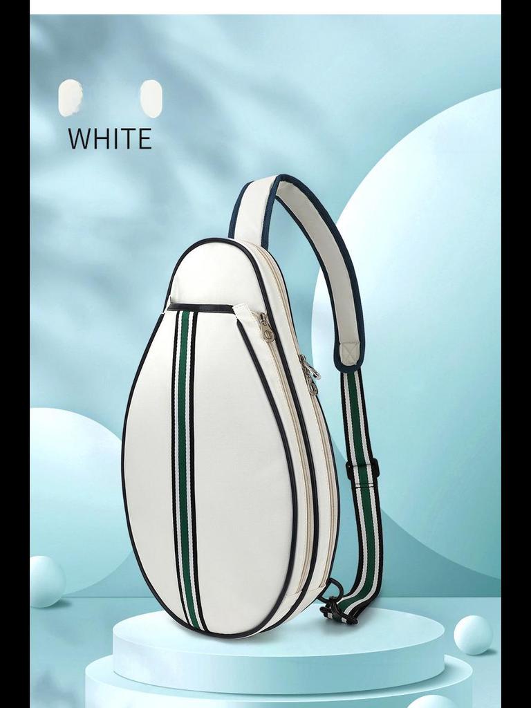 Премиальная водонепроницаемая сумка для спортивных ракеток: Вместительный рюкзак на одно плечо в корейском стиле для бадминтона и тенниса