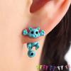 Multiple Color Classic Fashion Kitten Animal Jewelry Cute Cat Stud Earrings for Women Girls Jewelry Accessories