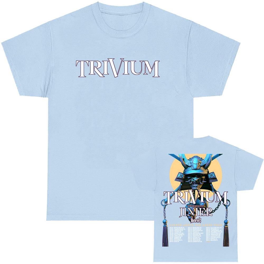 TRIVIUM Тяжелый Метал Футболка Летний Хлопок Хип-Хоп Уличная Одежда Унисекс Мода Гранж Мужская Женская Футболки Свободная Мужская Футболка