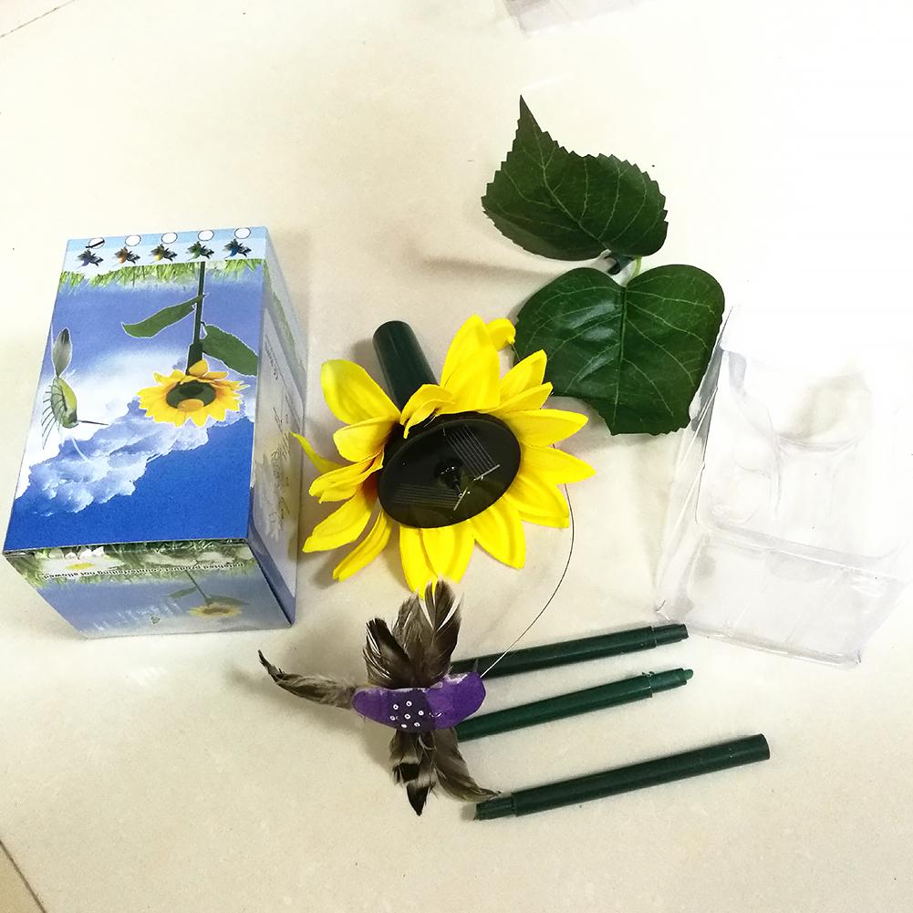 Solar Powered Dancing Fluttering Butterflies Garden Decoration Flying Humming Bird Garden Yard Outdoor Home Decoration Lawn