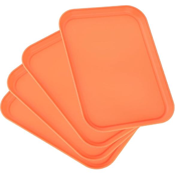 Wood Grain Plastic Serving Platters and Trays,Serving Dishes for Entertaining,Platters Serving Food,Appetizer Serving Trays for