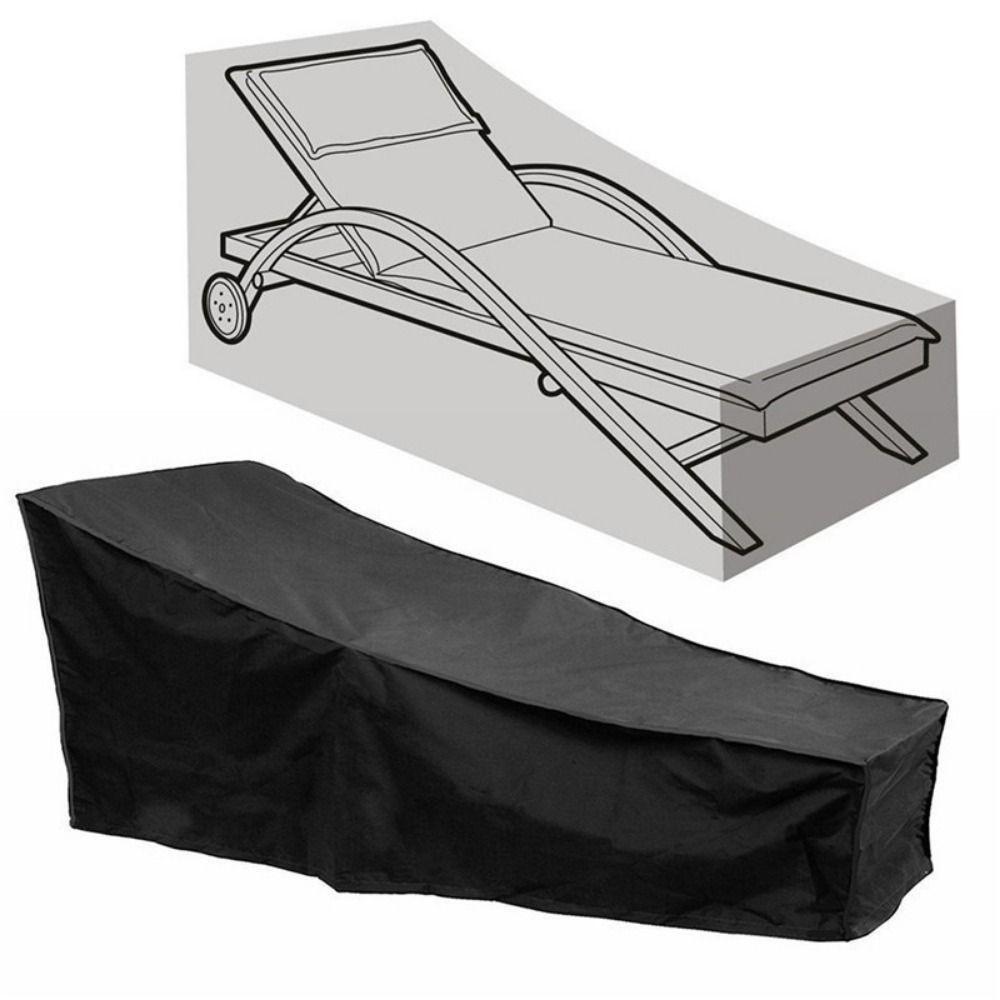 Full Coverage Chaise Lounge Cover UV Resistant Recliner Protective Cover Furniture Cover Patio