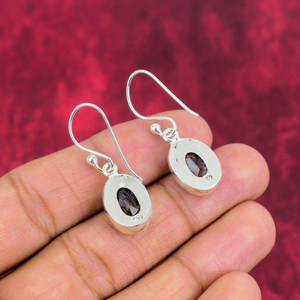 Ювелирные изделия из черного рутила, серьги из цельного серебра 925 пробы с драгоценными камнями, серьги ручной работы, на День памяти