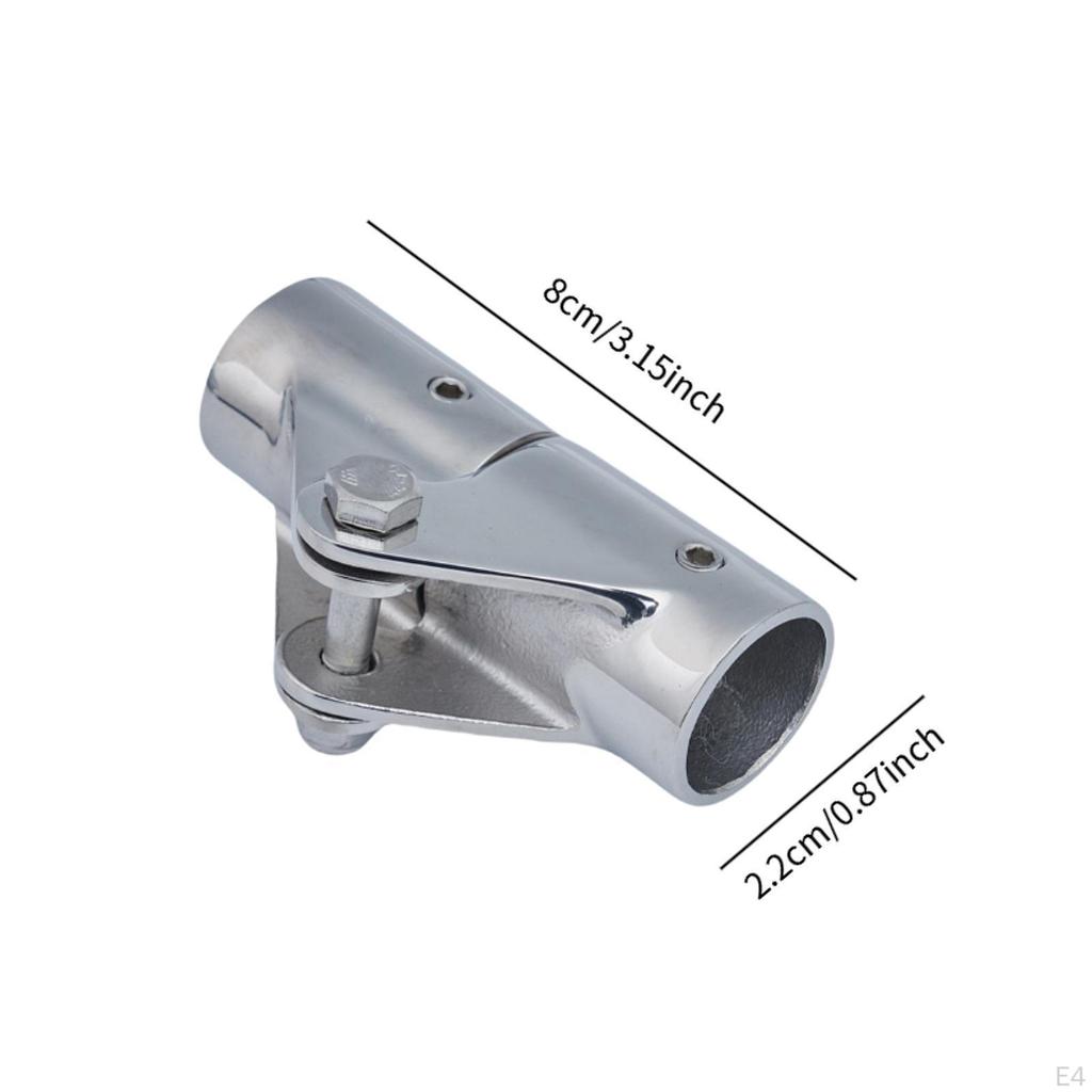 Boat Pipe Connector Handrail Accessories Folding Railing Swivel Hinge Mount Tube Fitting for