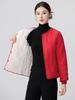 Women's Fleece-Lined Cotton Jacket: Short, Collarless, Padded Winter Outerwear 2026