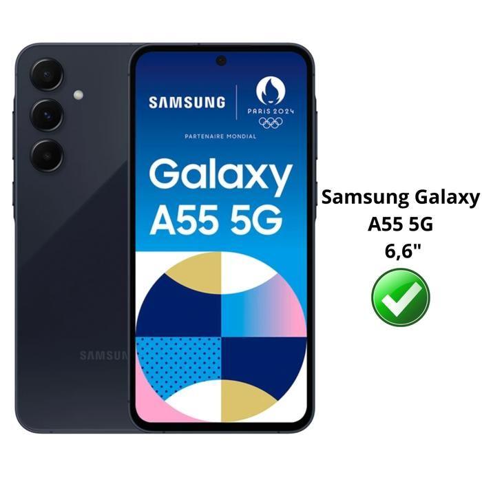 Чехол - Phonillico® - Samsung Galaxy A55 5G - Ударопрочный - Гибкий ТПУ - Прозрачный