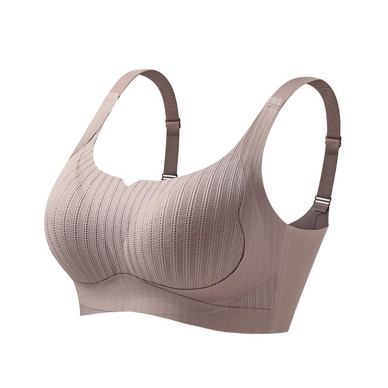 Женское нижнее белье Мягкая поддержка Тонкий собирающий бюстгальтер Защита от провисания Сбор груди Бюстгальтер без косточек Пуш-ап бюстгальтер