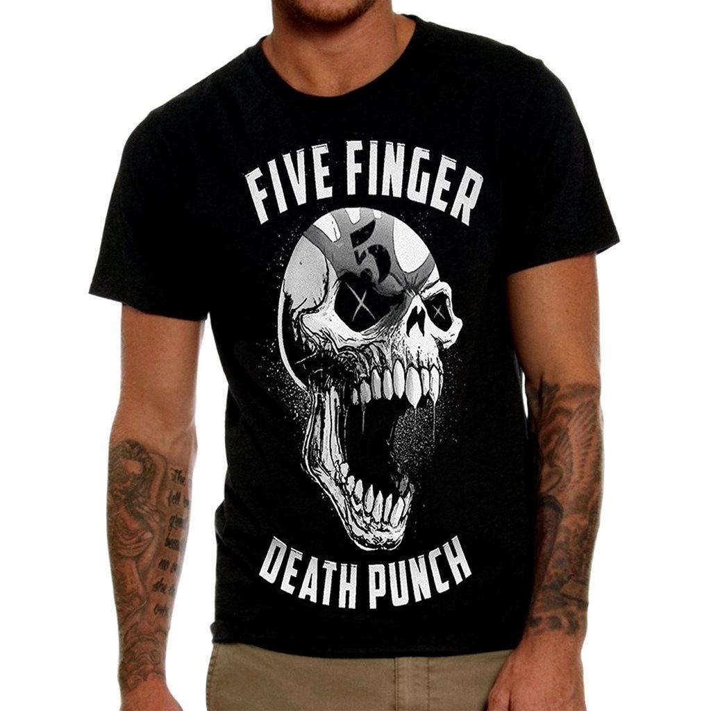 Большая футболка унисекс Five Finger Death Punch с черепом