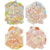 Cozy House Miniature Scene Collection Book 3D Hut Journal Stickers  Photo Prop